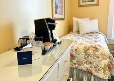 Main Street View Room at the Chippewa Hotel Waterfront with 1 Double Bed and 1 Twin Bed
